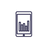 Complete sales and purchases reports on mobile or tablet